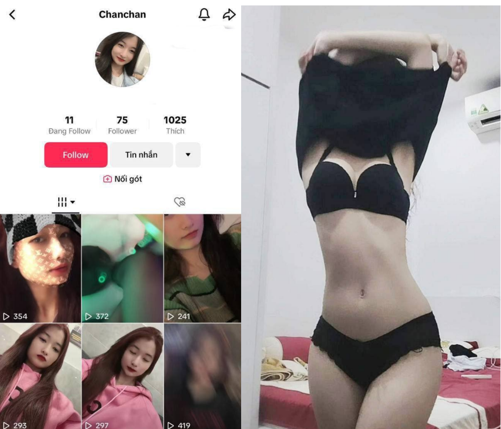 Clip sex TikToker Chan Chan